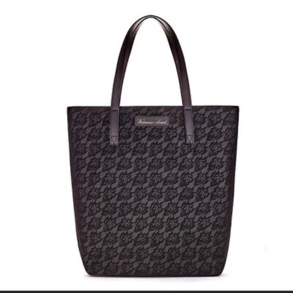 Brand New Victoria’s Secret Black all over Lace Tote Bag Excellent Condition! - Picture 1 of 4